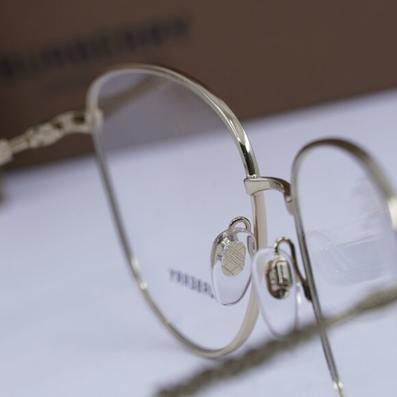 Burberry BE1376 1340 Cat eye Eyeglasses 55mm - Light Gold - Picture 8 of 10